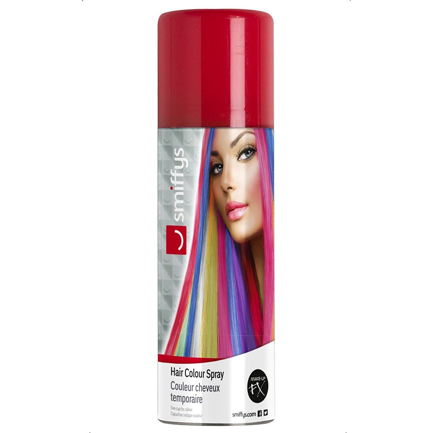 Hairspray colored 125ml - red - Smiffys