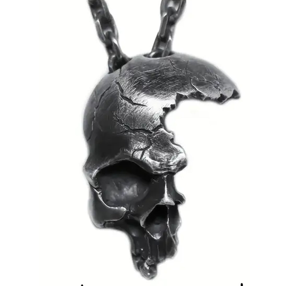 Half skull | Pendant with chain Party Owl Supplies Deinparadies.ch