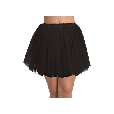 Halblanges Tutu aus Satin schwarz-Wicked-Deinparadies.ch