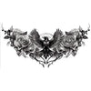 Halsklebetattoo Rabe-Guirca-Deinparadies.ch