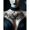 Halsklebetattoo Rabe-Guirca-Deinparadies.ch