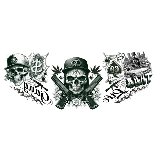 Halstattoo Sticker Gangster-Guirca-Deinparadies.ch