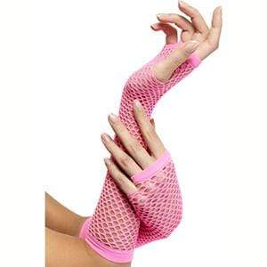 Gloves net neon pink Smiffys at Deinparadies.ch