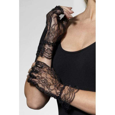 Gloves lace black without fingers Smiffys at Deinparadies.ch