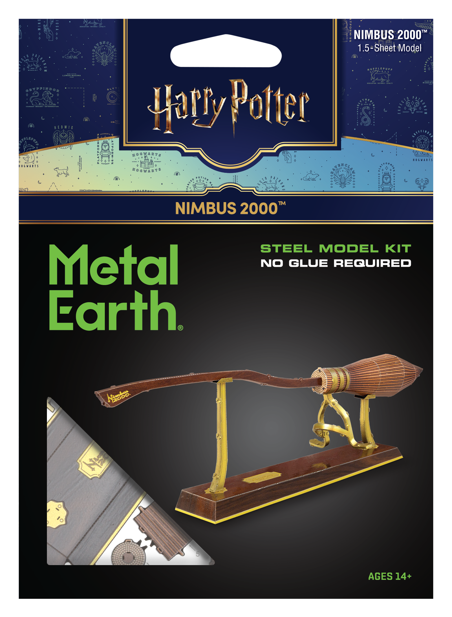 Harry Potter Nimbus 2000 | Metall Bausatz-Metal Earth-Deinparadies.ch