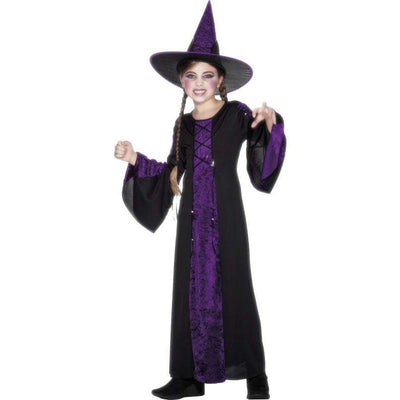 Witch costume children, purple Smiffys Deinparadies.ch
