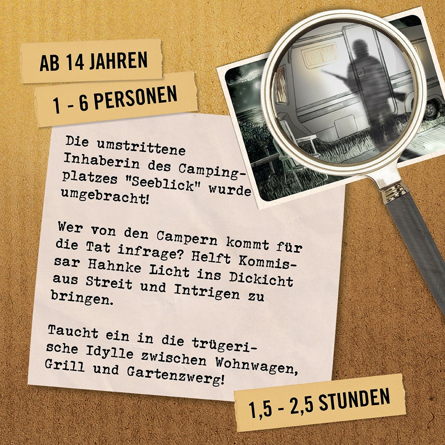 Hidden Games Tatort: Der Campingkiller-Hidden Games-Deinparadies.ch