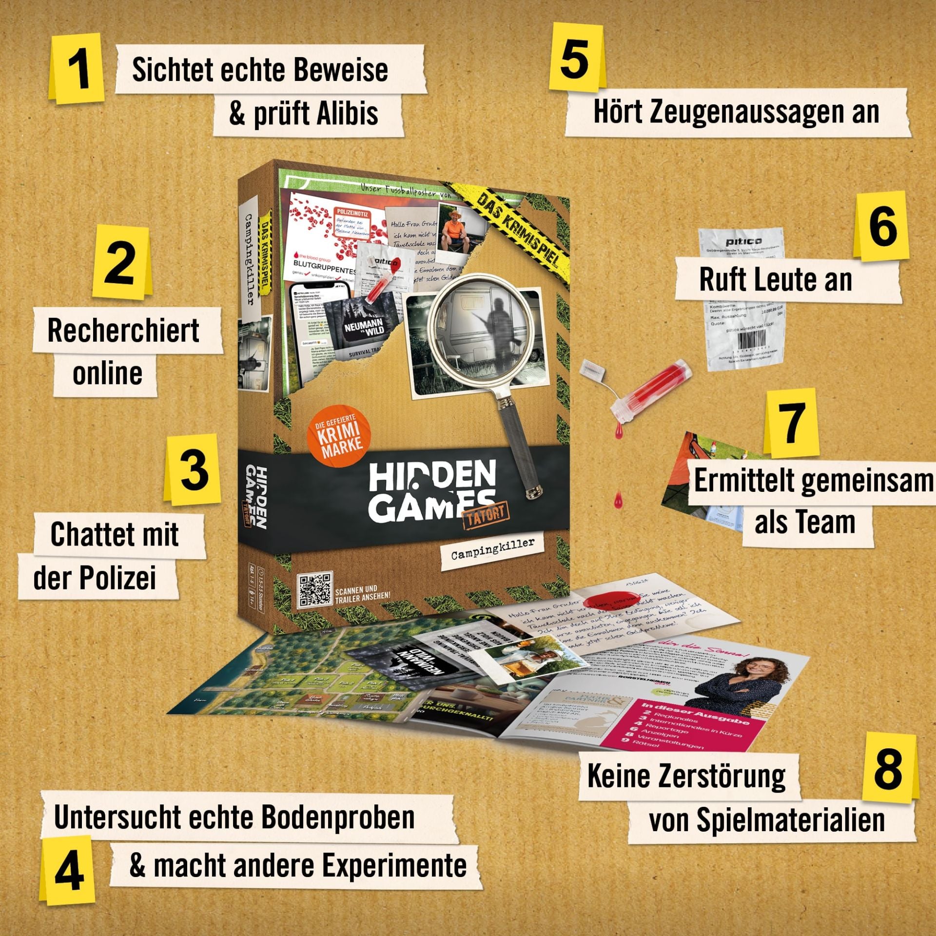 Hidden Games Tatort: Der Campingkiller-Hidden Games-Deinparadies.ch