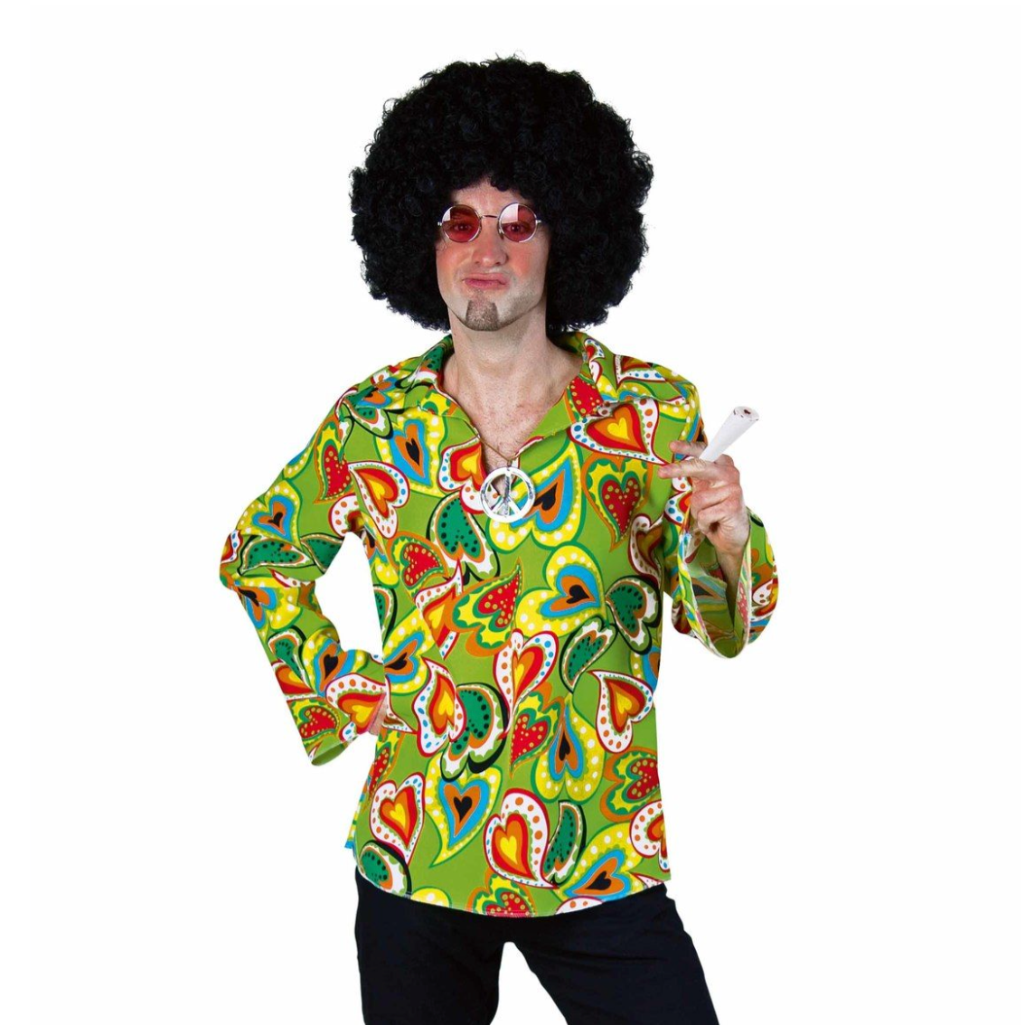 Camisa hippie hombre | artículos festivos verdes Müller Deinparadies.ch