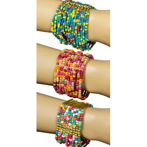 Hippie bracelet with colored beads Chaks at Deinparadies.ch