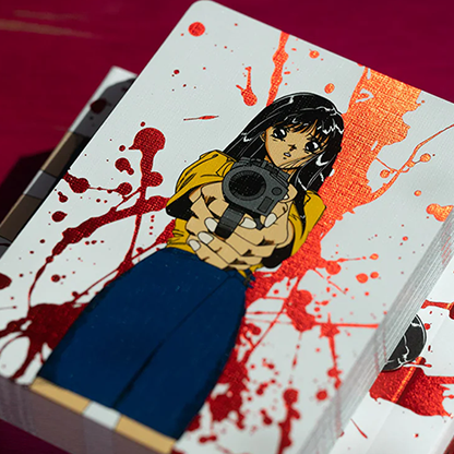 Hookups x Fultons Barrel of a Gun Limited Foil Blood Splatter Edition-FULTONS Playing Cards-Deinparadies.ch