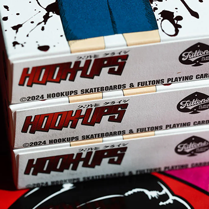 Hookups x Fultons Barrel of a Gun Limited Foil Blood Splatter Edition-FULTONS Playing Cards-Deinparadies.ch