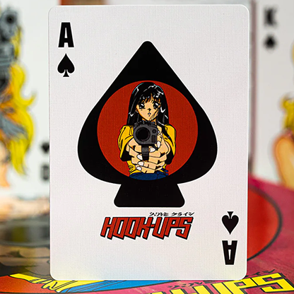 Hookups x Fultons Barrel of a Gun Limited Foil Blood Splatter Edition-FULTONS Playing Cards-Deinparadies.ch