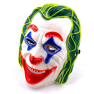 Máscara de terror LED | Suministros de búho para fiesta del Joker Deinparadies.ch