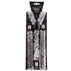 Suspenders with sequins - silver - Smiffys
