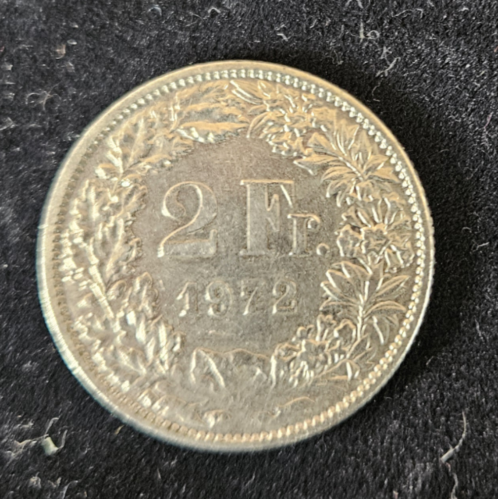 Coin magnétique 2 francs