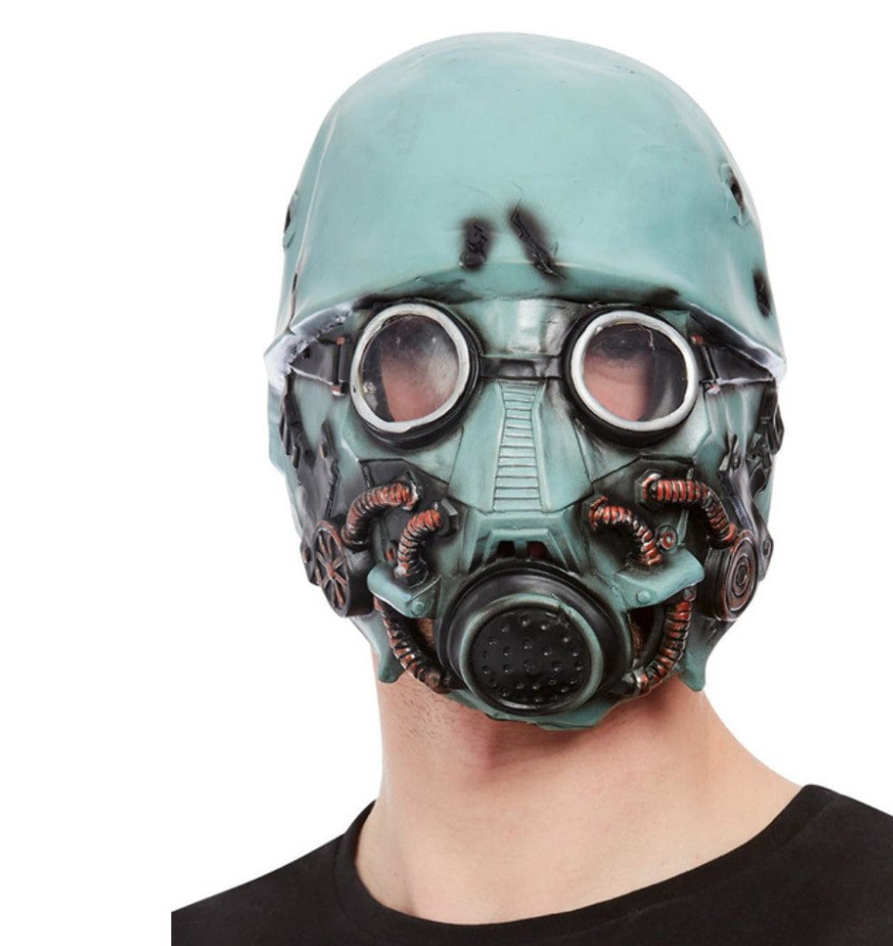 Latex mask poison gas mask