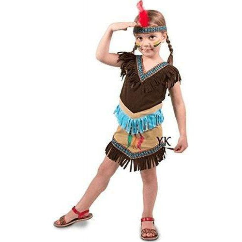 Indianer Girl Kostüm Gr. 98-110 Folat bei Deinparadies.ch