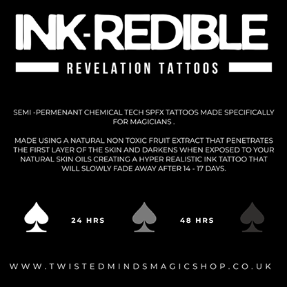 Ink-Redible Revelation Tattoos (Spades) | Twisted Minds-Twisted Minds Magic Shop-Deinparadies.ch