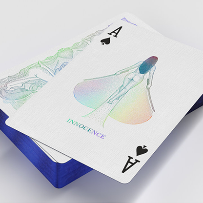 Innocence (Blue Gilded Edition) Playing Cards-Black Roses Playing Cards-Deinparadies.ch