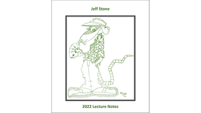 Jeff Stone's 2022 Lecture Notes | Jeff Stone Jeff Stone bei Deinparadies.ch