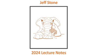 Notes de cours 2024 de Jeff Stone | Pierre Jeff