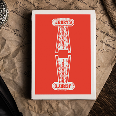 Jerry's Nugget Marked Monotone Playing Cards Rot-Conjuring Arts Research Center-Deinparadies.ch