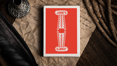 Jerry's Nugget Marked Monotone Playing Cards - Red - Conjuring Arts Research Center