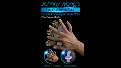 Johnny Wong's Double Face Super Triple Coin (Eisenhower Dollar Size) | Johnny Wong-Johnny Wong-Deinparadies.ch