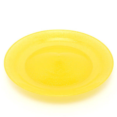 Jonglierteller Glitter mit Stab gelb-Jonglerie-Deinparadies.ch