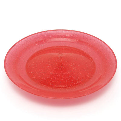 Jonglierteller Glitter mit Stab rot-Jonglerie-Deinparadies.ch