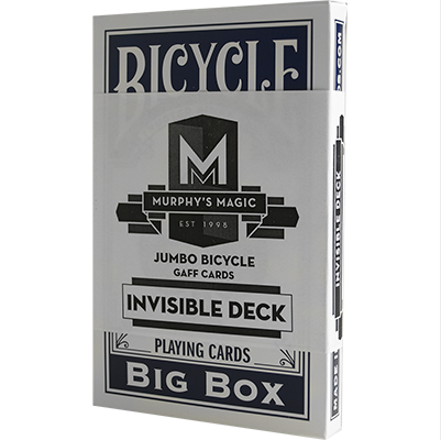 Jumbo Invisible Deck Bicycle (Blue) Murphy's Magic bei Deinparadies.ch