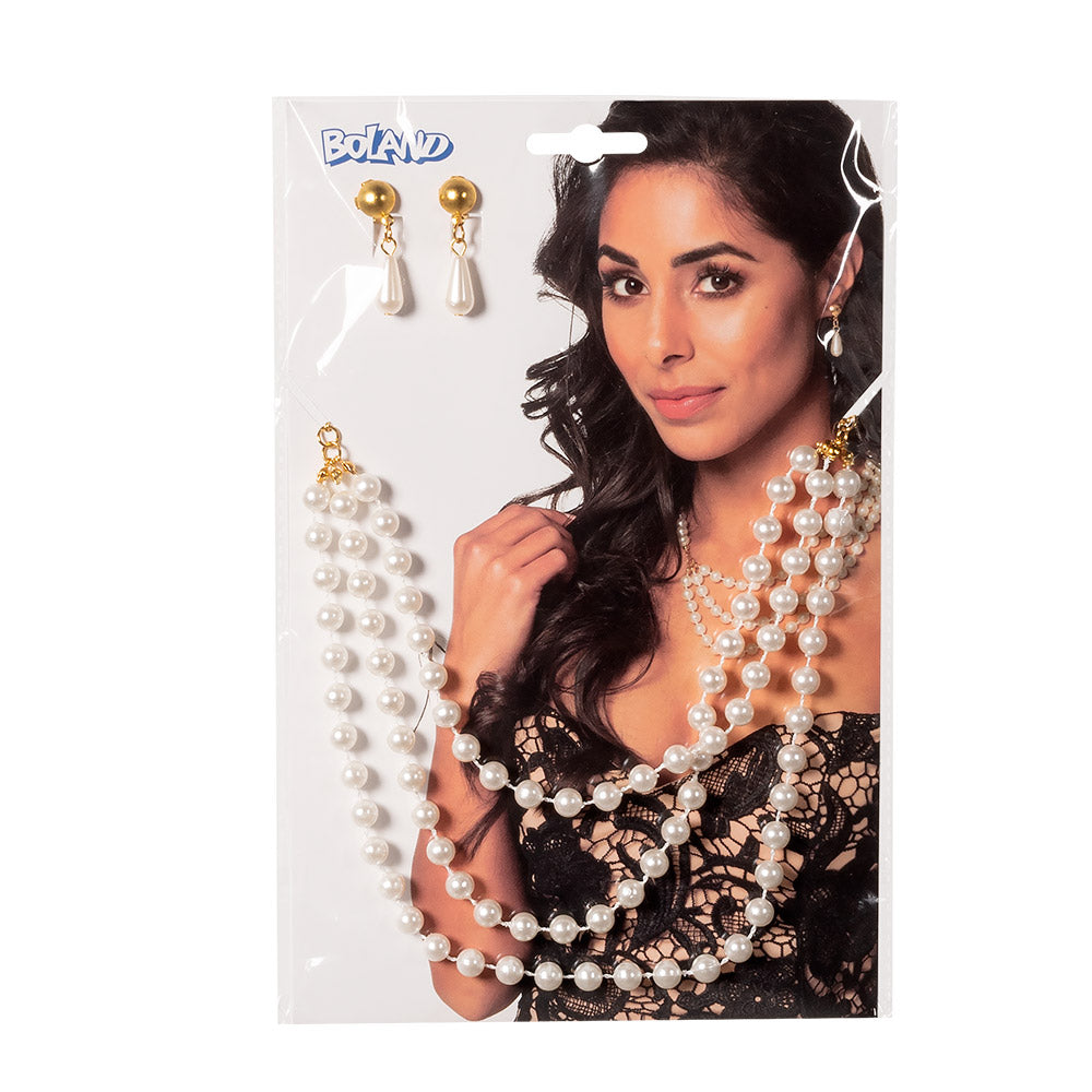 Jewel set Pearl earrings and necklace Boland Deinparadies.ch