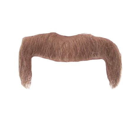 Kämpfer Schnurrbart Echthaar Braun Orlob bei Deinparadies.ch