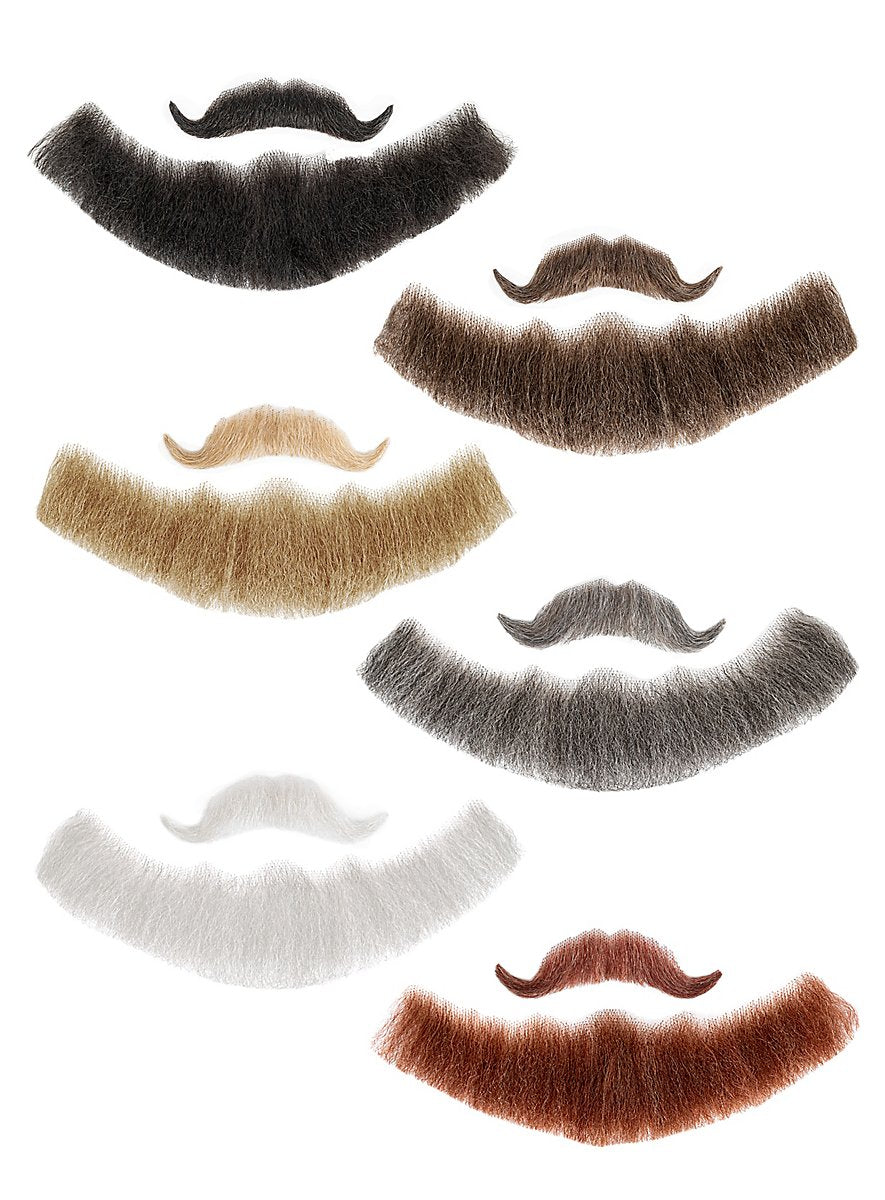 Kapitän Bartkombination Echthaar weiss-Metamorph-Deinparadies.ch