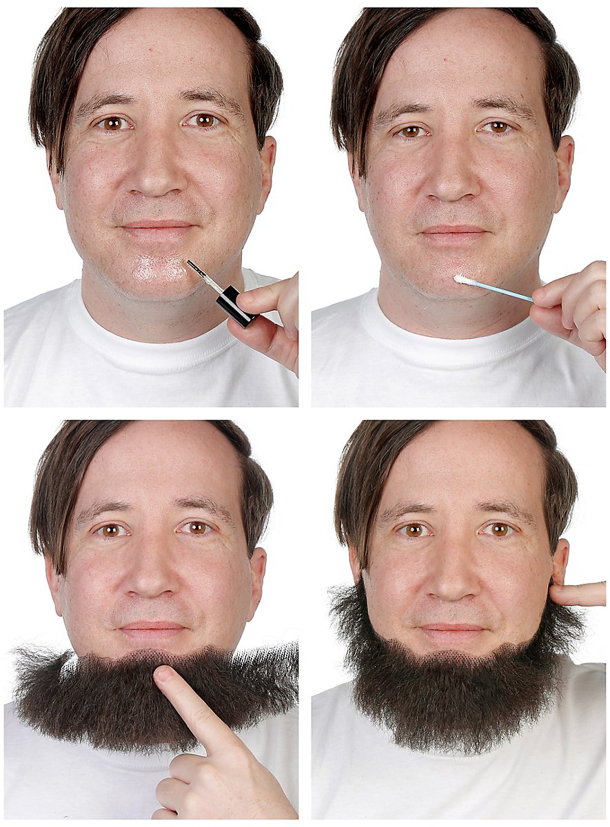 Kapitän Bartkombination Echthaar weiss-Metamorph-Deinparadies.ch