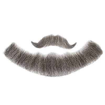 Kapitän Bartkombination Echthaar weiss-Metamorph-Deinparadies.ch