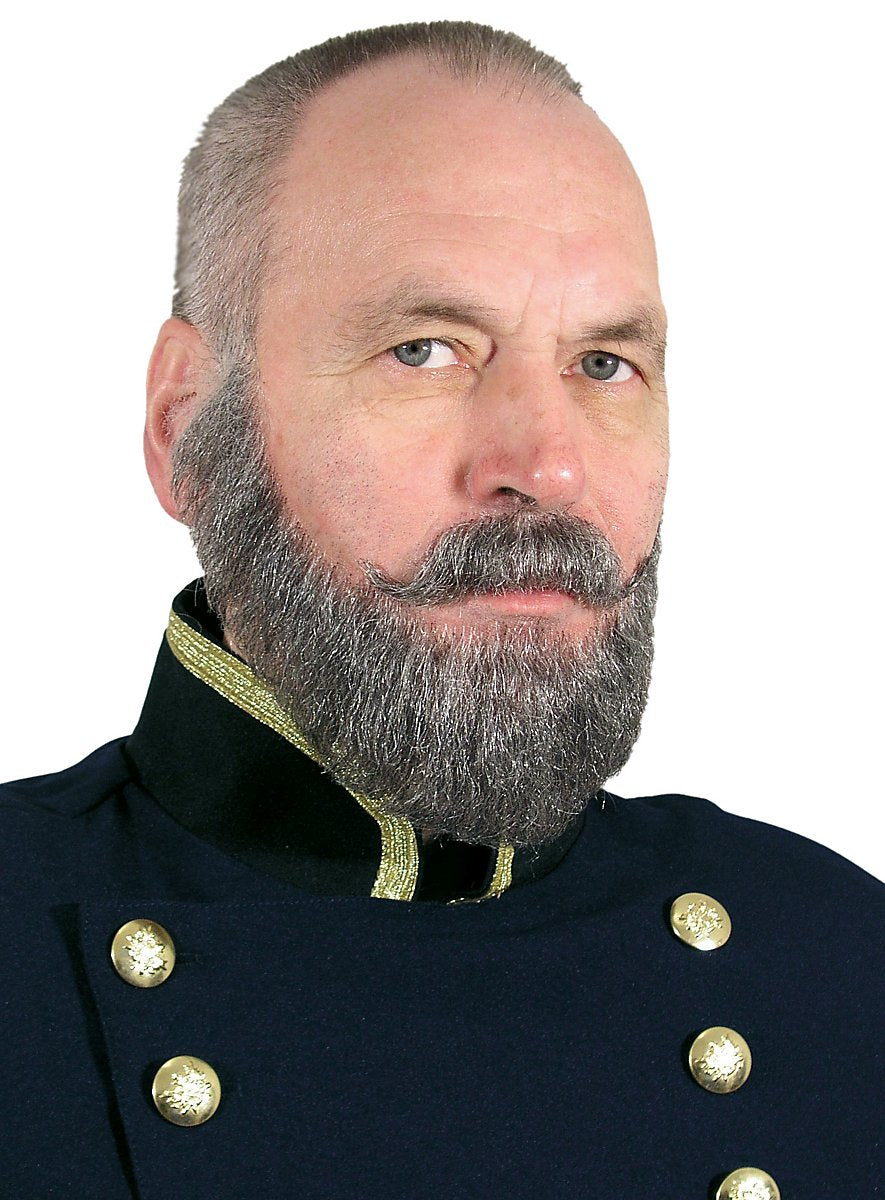 Kapitän Bartkombination Echthaar weiss-Metamorph-Deinparadies.ch