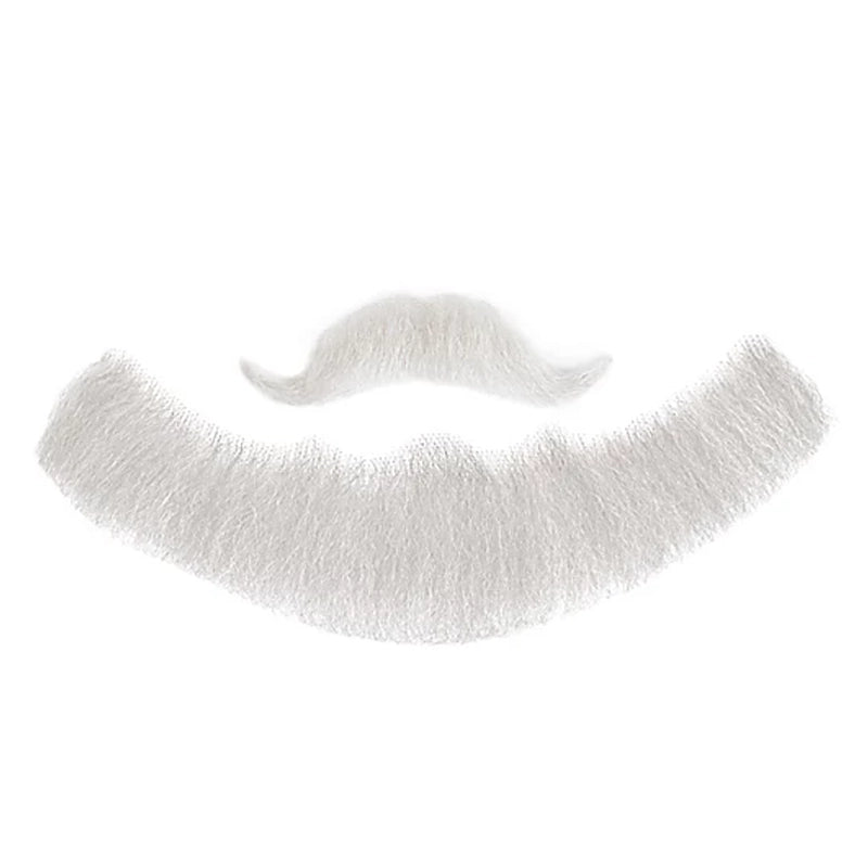 Kapitän Bartkombination Echthaar weiss-Metamorph-Deinparadies.ch