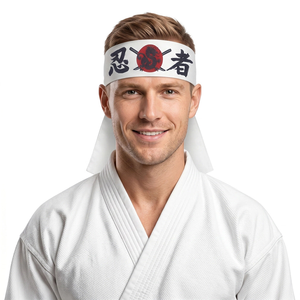Karate Stirnband aus Stoff bedruckt-Guirca-Deinparadies.ch