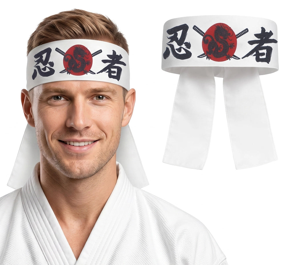 Karate Stirnband aus Stoff bedruckt-Guirca-Deinparadies.ch