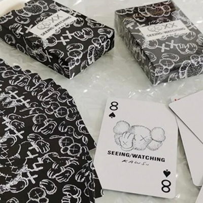 Kaws Seeing / Watching Black Edition Playing Cards-David Jon-Deinparadies.ch