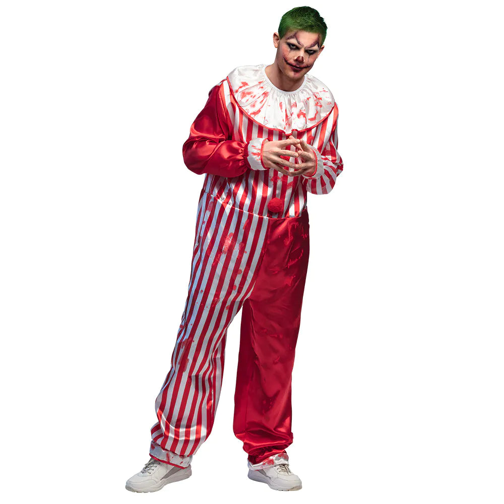 Killer Clown Kostüm | Herren rot/weiss