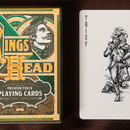 Kings Head (Green & Yellow) Playing Cards | Joker and the Thief-Deinparadies.ch-Deinparadies.ch