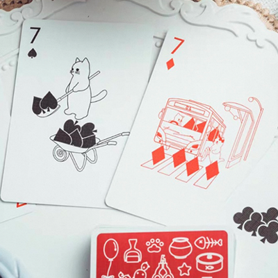 Kitten Diary - Red Limited Edition Playing Cards | ACPC-David Jon-Deinparadies.ch