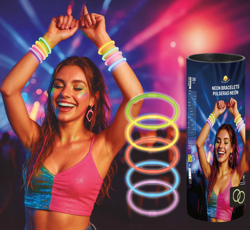 Knicklichter Neonarmänder Set | 15 Stück-Guirca-Deinparadies.ch