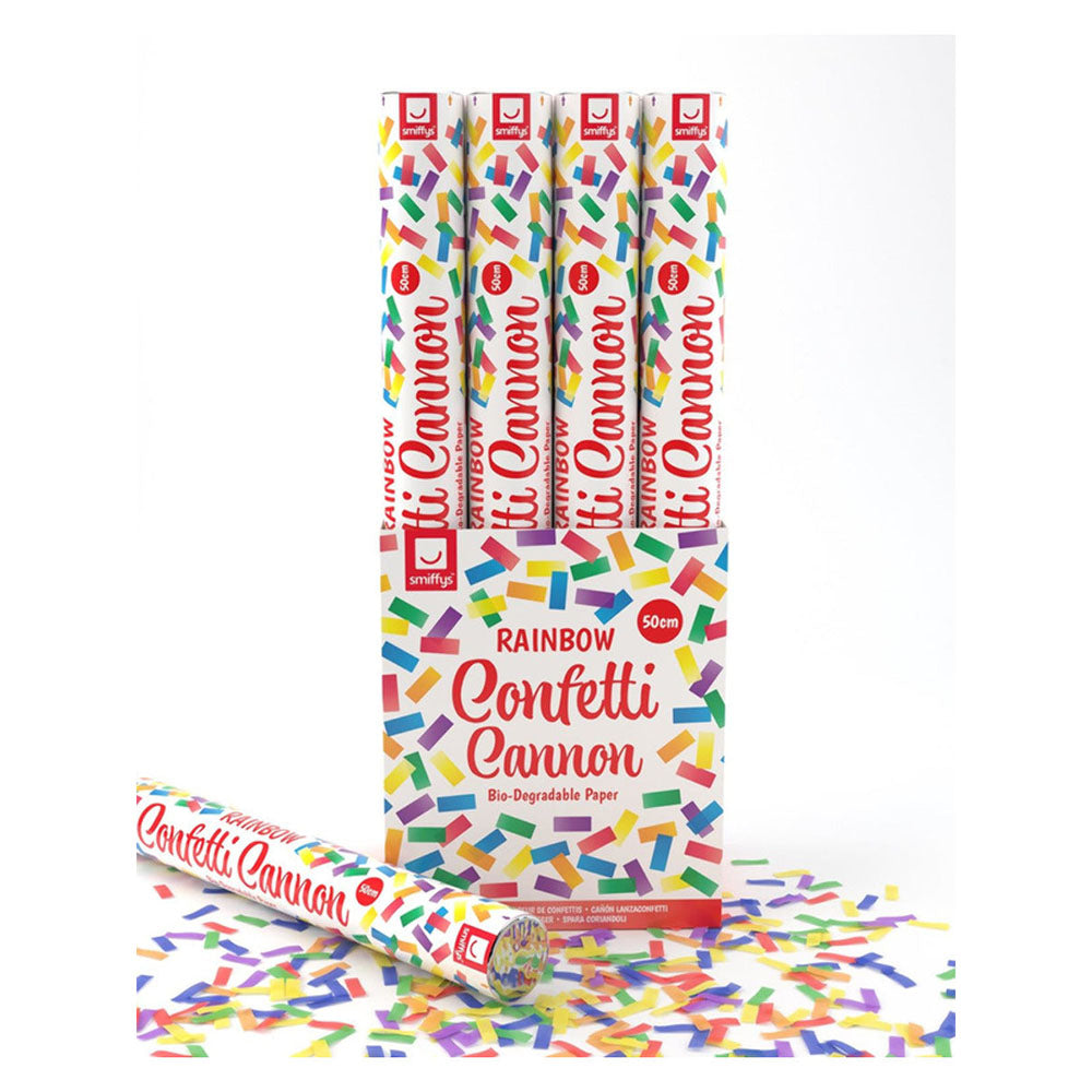 Konfetti Shooter 50cm Biologisch Multicolor-Smiffys-Deinparadies.ch