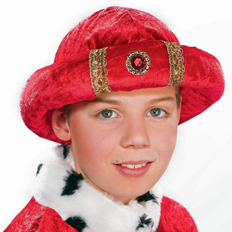King's velvet turban red Festartikel Müller bei Deinparadies.ch
