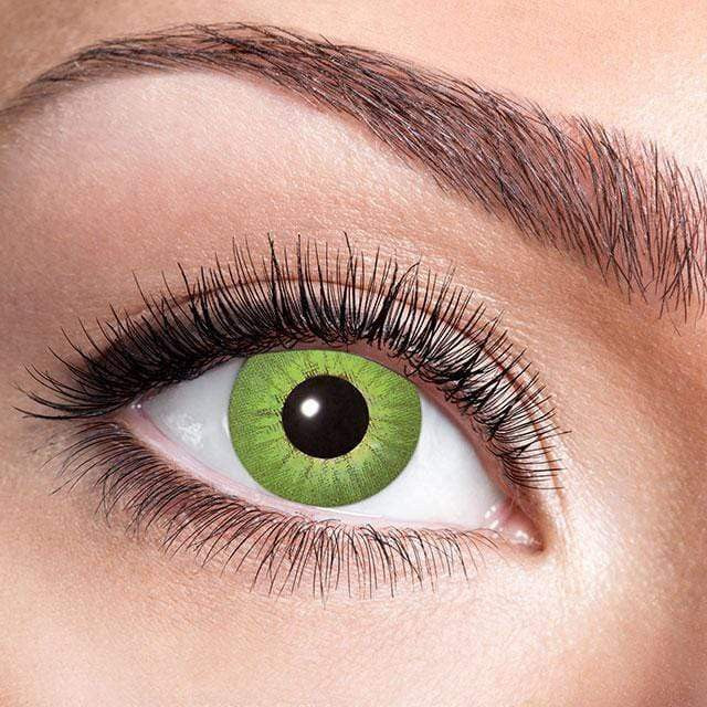 Contact lens electric green with correction (1 lens) catcher Deinparadies.ch