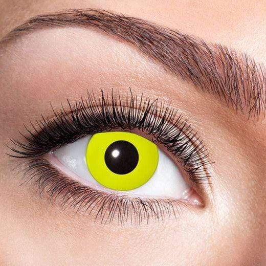 Yellow contact lens with correction (1 lens) catcher Deinparadies.ch